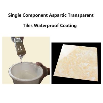 China Single Component Aspartic Transparent Tiles Waterproof Coating for sale