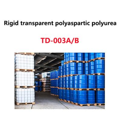 China Rigid Two Component Transparent Polyaspartic Polyurea TD-003A/B for sale