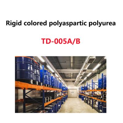 China Rigid Two Component Colored Polyaspartic Polyurea TD-005A/B for sale