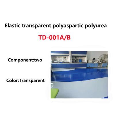 China Elastic Two Component  Transparent Polyaspartic Polyurea TD-001A/B for sale