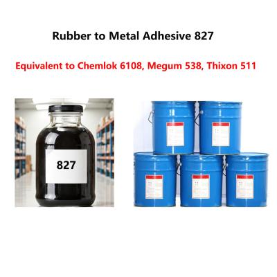 China Rubber to Metal Adhesive 827 for surface treatment and one-coat, suitable for various rubbers for sale