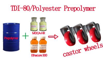 Chine Système de prépolymère de polyuréthane de TDI/Polyester pour des roues de roulette à vendre