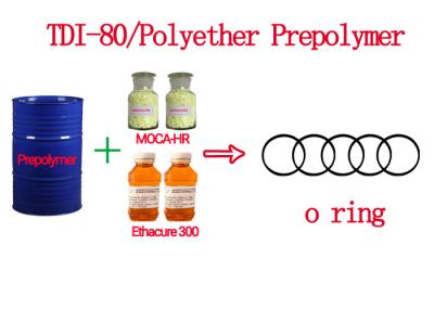 China Shore A78 TDI 80 Polyurethane Prepolymer Sealing O-Rings Raw Material for sale