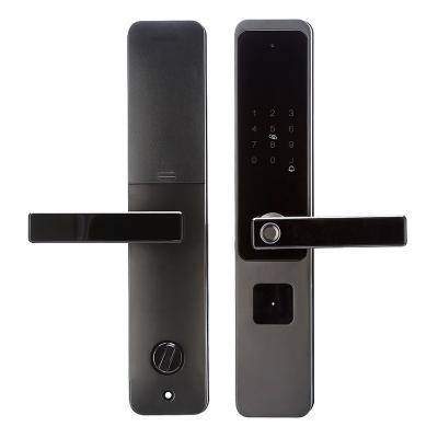 China M1 One Hold Open semi-automatic household security door Electronic password lock Security door lock Fingerprint lock M1 for sale