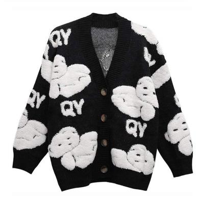 China Custom Logo Jacquard Knitted College Letterman Sweater Man Pullover Cotton Chenille Patch Anti-wrinkle for sale