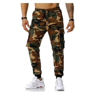 China QUICK DRY Custom Cotton Casual Pants Fashion Streetwear Unisex Tactical Pants Pockets Sweatpants Camouflage Mens Cargo Pants for sale