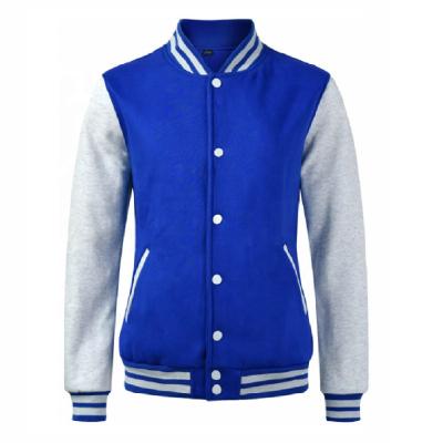 China OEM Breathable Wholesale Custom Embroidered Patches Jacket Wool Body Leather Jackets Letterman Baseball Jacket for sale