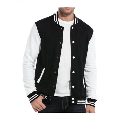 China Manufacturer Custom Logo Breathable Plus Size Mens College Casual Bomber Jackets Baseball Jacket For Men for sale