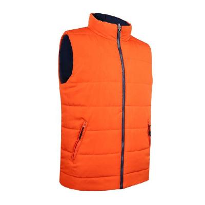 China OEM Anti-wrinkle Fashion Custom Zipper Winter Sleeveless Turtle Neck Stitched Down Raincoat Mans Reversible Stripper Padded Vest Stitched for sale