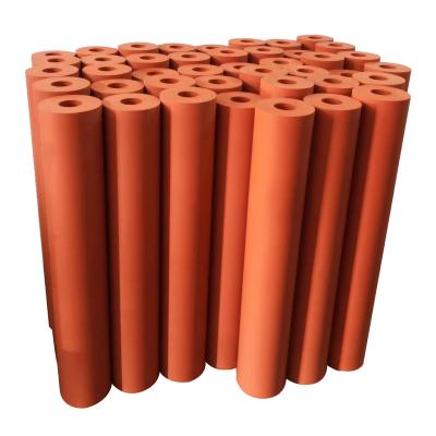 China Heat Transfer Printing Large Heat Transfer Press Rubber Rollers With Bearings For Sale for sale