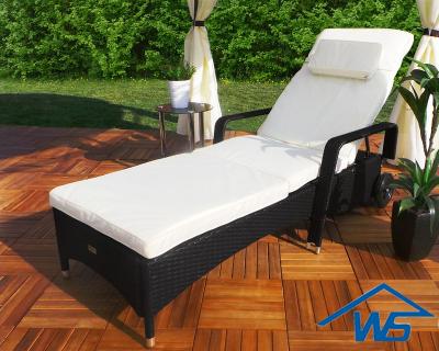 China Garden set cheap and durable outdoor rattan furniture, recliner for sale