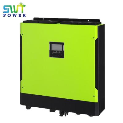 China 5.5KW 48V off grid hybrid inverter pure sine wave on grid solar inverter with dual MPPT for sale