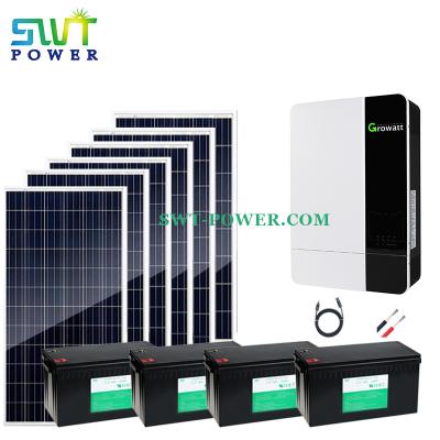 China Home 3KW Home Solar Power System With Battery Solar Panel System for sale