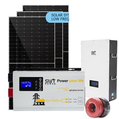 China Home 5kw Off Grid Solar System 230vac 110vac Home Solar System Solar Panel System On Rooftop for sale