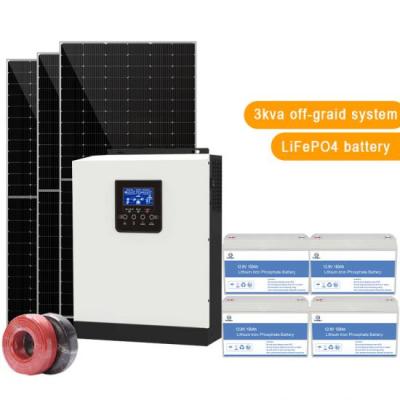 China Solar Home Off Grid 3000With A Complete Set System With Panel And Battery for sale