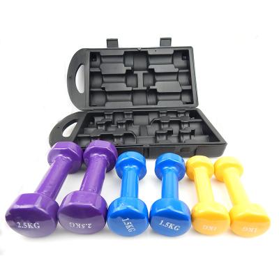 China Durable and Portable Wholesale Neoprene Exercise Vinyl Dumbbell Aerobic Set for sale