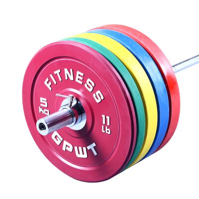 China Eco-Friendly And Anti-Slip Colorful Gym Equipment Bodybuilding Competition Weight Bumper Plate For Barbell for sale