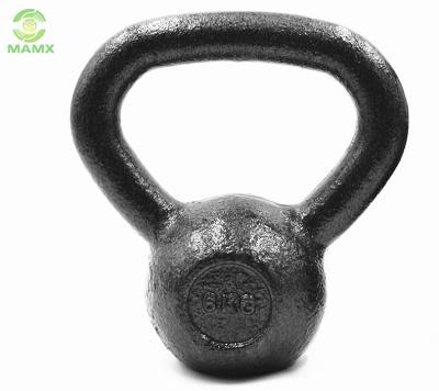 China Solid Black Paint Cast Iron Bodybuilding Fitness Strength Training Exercise Kettlebells For Sale for sale