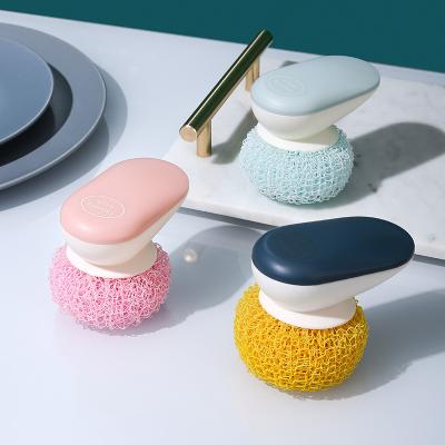 China Durable Replaceable Nano Nylon Brush Non-scuff Cleaning Ball Rub Pad For Household Cleaning for sale