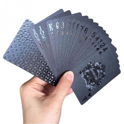 China Multiple Occasions Waterproof Durable Gold Foil Poker Playing Card For Entertainment Game for sale