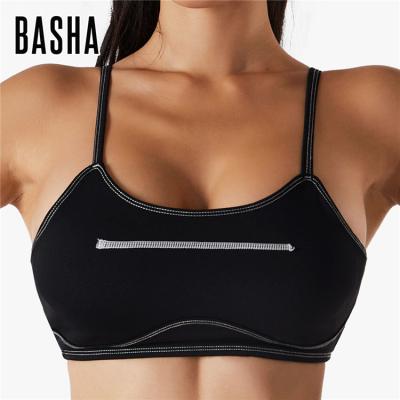 China BASHAsports 2022 Brand New Custom Logo Sports Underwear Tight Comfortable Yoga Training Crop Tops Fitness Bra for sale