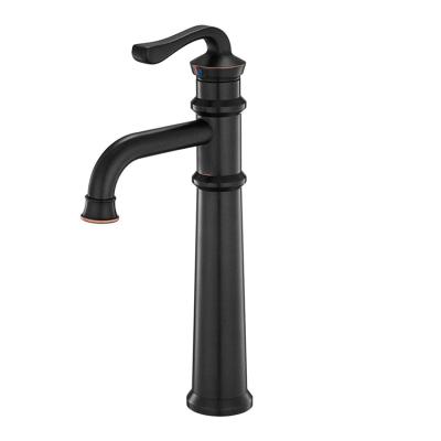 China Modern BWE Cupc Certified High Arc Vessel Bathroom Faucet One Handle Single Hole Spout Brass With High Body Faucet for sale