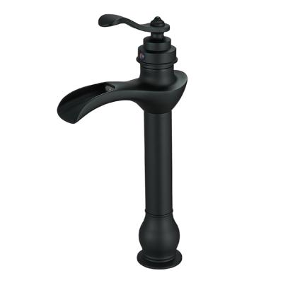 China Chrome Ware Handle Hole Face Bathroom Basin Modern Black Outdoor Single Sink Sanitary Water Brass Cupc UPC Body Faucet Body Faucet for sale