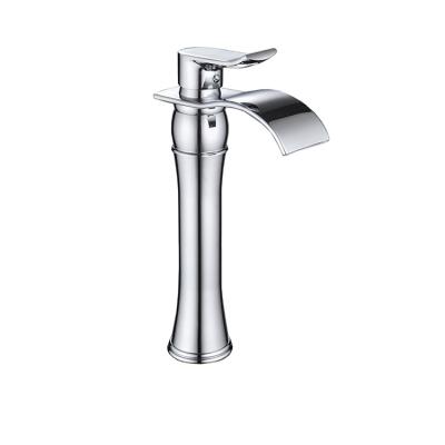 China BWE Cupc Chrome Vessel Single Handle Mixer Water Faucets Face Wash Basin Hot Cold Commercial Bathroom Faucet Tap for sale