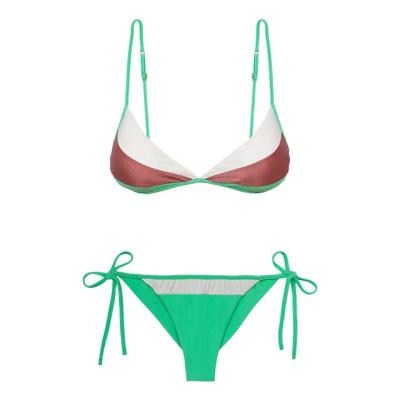 China Plus Size Best Logo Customizable Two Piece Swimwear Stylish Fashionable Bikini Set for sale