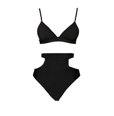 China Direct Selling Customizable Packing Plus Size Bikini Set Breathable Comfortable Beach Front for sale