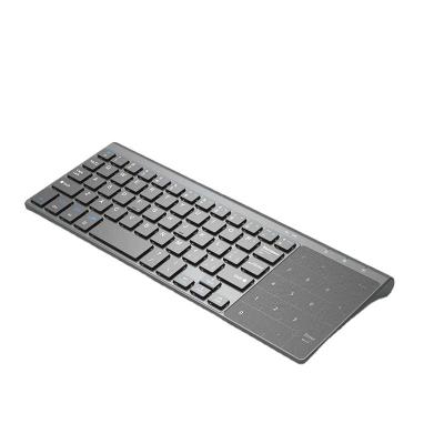 China 2.4G Wireless Anti-Ghosting Keyboard with Number Touchpad Mouse Slim Numeric Keypad for Android Windows Desktop Laptop PC TV Box for sale