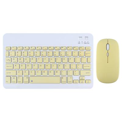 China Ultra Thin Wireless BT Keyboard Mouse For Android IOS Windows Phone Tablet for sale