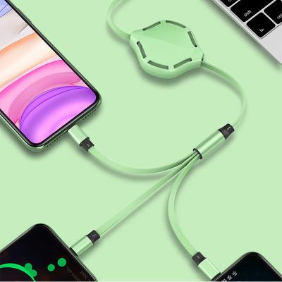 China MP3/MP4 Player 3 in 1 Micro USB Cable 3A Fast Charging Type C Mobile Phone Charger for iPhone 12 11 pro Max XR 8 7 Huawei Xiaomi Samsung for sale