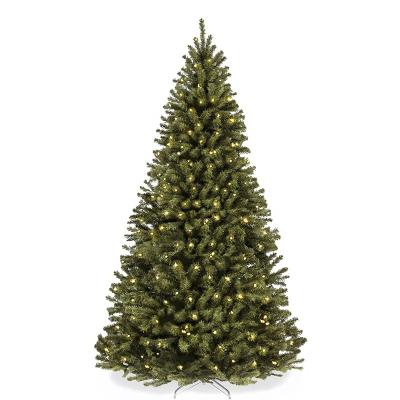 China Christmas& Halloween& home & Wedding& 6ft Holiday Pre-Bed Fir Hinged Artificial Christmas Tree with 250 Incandescent Warm White Lights for sale