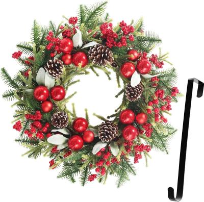 China Wedding.banquet.restaurant.hotel 18 Inches Christmas Artificial Wreath, Front Door Wreaths Decorations for Home, Party, Holiday for sale