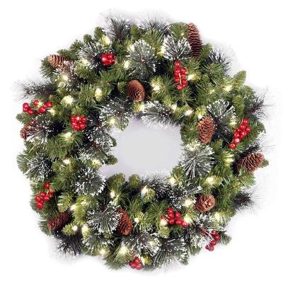 China 2020 Eco-Friendly And Artificial New Luxury Indoor Outdoor Spruce Christmas Garland Withs Lights for sale