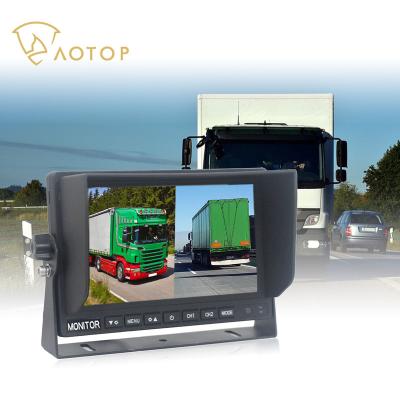 China Security Rear Blind Area Truck RGB Aotop 12V 24V Truck HD Monitor System DVR HD 2Ways Video Camera View Monitor Reverse Surveillance for sale