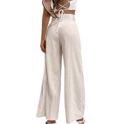 China Anti-wrinkle OEM factory direct sale loose wide leg outdoor women's pants for sale