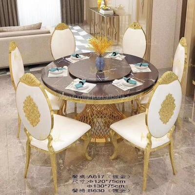 China Hotel Chair Modern Design Luxury Stainless Steel Dining Chairs for sale