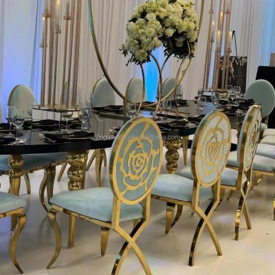 China Modern stainless steel banquet chairs with different styles and colors for sale