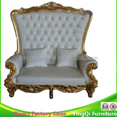 China Sectional Back Loveseat Sofa Chairs from Sofa Golden Trimming Wedding High for sale