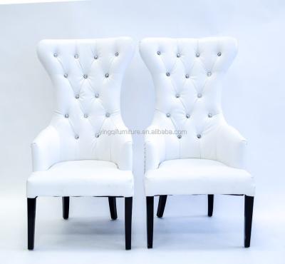 China Newlywed High Backs Wedding Classic Modern White Chairs for sale