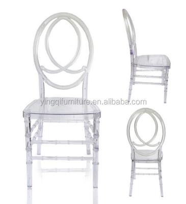 China Contemporary Transparent Clear Resin Phoenix Wedding Chair For Sale for sale