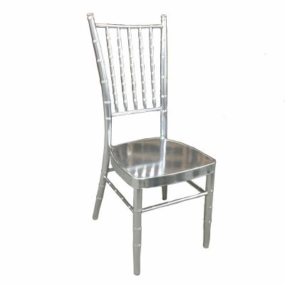 China High Quality Shiny Silver Aluminum Hotel Chair Chiavari Chairs for sale