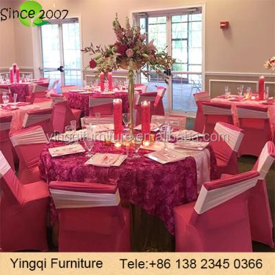 China Rose the Wedding Soft Rosette Decoration Table Cloth for sale