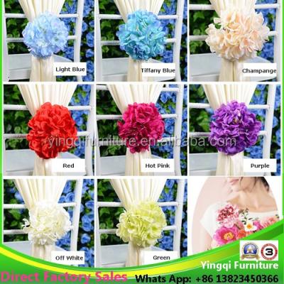 China Cheap Price Wedding Chair Flower Fancy Chair Ties Chair Covers for sale