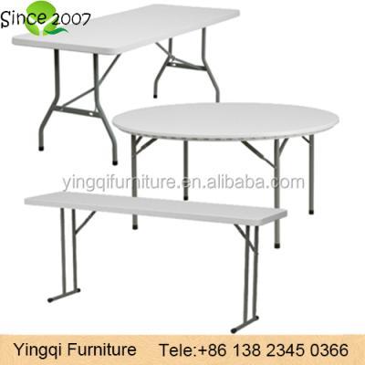 China Wedding Tables / Banquet Rental Tables Outdoor Events Tables Used Adjustable Plastic Folding Tables For Sale for sale