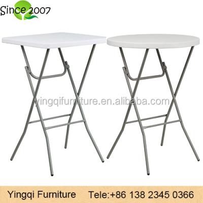 China Hotel Chair Plastic Folding Cocktail Bar Table For Wedding Rental for sale