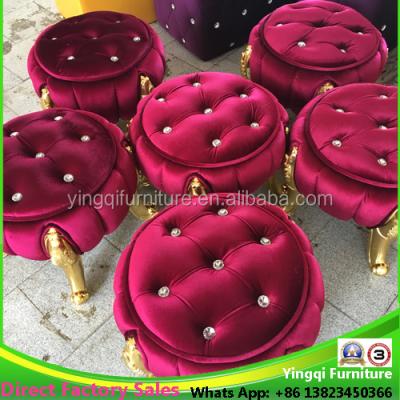 China Beaty Barber Shop Furniture Fashion Cheap Fancy Pumpkin Foot Round Stool for sale