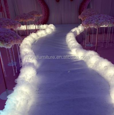 China Wedding White Creative Stage Decoration Wedding Sash Wedding Sash Aisle Runners for sale